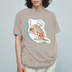 ごまーみんのジリスのクリームパン工場のし〜る オーガニックコットンTシャツ