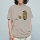 123izmのキウイなキングペンギン雛（グリーン） Organic Cotton T-Shirt