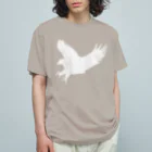 あおぞらのワシ_WHITE オーガニックコットンTシャツ