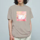 ミズノ リエ　グッズのあごのせ寝 オーガニックコットンTシャツ