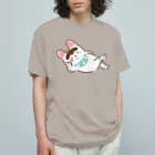 しまめのごろ寝いぬはりこ Organic Cotton T-Shirt