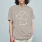 aya1のトイプードル〈白線〉 Organic Cotton T-Shirt