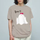 I ♡ YOUのあたし、おばけちゃんだよ！BOO！！ オーガニックコットンTシャツ