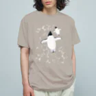 123izmの泳ぐアデリーペンギン Organic Cotton T-Shirt