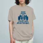 キッズモード某のレトロカーレーサー オーガニックコットンTシャツ