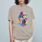 INGRIDのフレンチブルとウサギ Organic Cotton T-Shirt