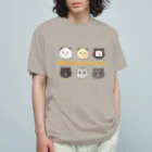 ハムスターと犬とわたし。のコロコロハムスターズ（改） オーガニックコットンTシャツ