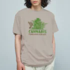 420 MUSIC FACTORYのCannabis & Bird（カナビスと鳥） Organic Cotton T-Shirt