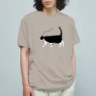 小鳥と映画館のお散歩猫ちゃん ご機嫌バージョン Organic Cotton T-Shirt