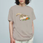 ごまーみんのもりもりジュウサンセンジリス オーガニックコットンTシャツ