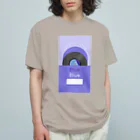 gumiの推し色★Blue レコード Organic Cotton T-Shirt