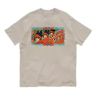 YS VINTAGE WORKSのスペイン・バルセロナ　デカリボンの少女X3 オーガニックコットンTシャツ