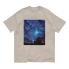 ゆにねこ惑星のପ天使の夏休みଓ夜空旅行(枠なし) オーガニックコットンTシャツ