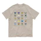 HIGARI BLUEの日本の蝶 Butterflies of Japan 1（本州、四国、九州  Honshu, Shikoku, Kyushu）★英名、和名、学名 [ライトカラー] オーガニックコットンTシャツ