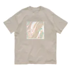 天宮エリカのフルイド ライトグレイッシュ Organic Cotton T-Shirt