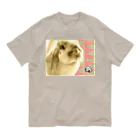 uncle momoの【uncle momo】たれ耳うさぎのモモおじさん Organic Cotton T-Shirt