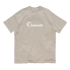 りすのしっぽのChipmunk（しまりす）_white オーガニックコットンTシャツ