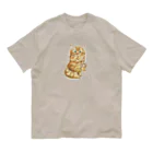 もけけ工房 SUZURI店のすももちゃん オーガニックコットンTシャツ