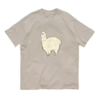 sunokko designのめっちゃ草ついてるアルパカ Organic Cotton T-Shirt