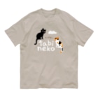 たびねこグッズSHOPのたびねこ- ロゴマーク Organic Cotton T-Shirt