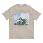 ため息のひらめきのSwaying sunflowers, summer.(sentimental) オーガニックコットンTシャツ