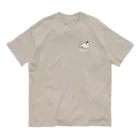 ウルフくんのスリーピーウルフくん(濃い色) 유기농 코튼 티셔츠