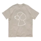 aya1のトイプードルにこ〈白線〉 Organic Cotton T-Shirt