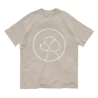aya1のトイプードル〈白線･円〉 Organic Cotton T-Shirt