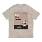 Teal Blue CoffeeのCoffee frappe オーガニックコットンTシャツ