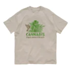 420 MUSIC FACTORYのCannabis & Bird（カナビスと鳥） Organic Cotton T-Shirt