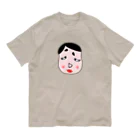 CHOSANAのネオ福笑い 頬を赤らめて Organic Cotton T-Shirt