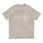 Phobby MeleのJUST A...ホワイト オーガニックコットンTシャツ