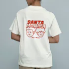 サンタモニカ　マイムのSANTAMONIKA レッド オーガニックコットンTシャツ