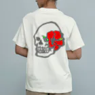 FMK-OのSkull vase "RD" オーガニックコットンTシャツ