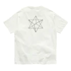 シャハラム🐫⛺Vtuberのシャハラクダ-マカバ図形ブラック Tシャツ オーガニックコットンTシャツ