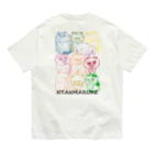 にゃんまるけのカラフルまるけ Organic Cotton T-Shirt