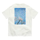 niwakungfuのsakura オーガニックコットンTシャツ