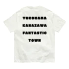 横浜市金沢区の地域活動家　ツンのYOKOHAMA KANAZAWA FANTASTIC TOWN（白） オーガニックコットンTシャツ