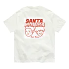 サンタモニカ　マイムのSANTAMONIKA レッド オーガニックコットンTシャツ