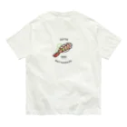 9bdesignのずっとスシだったんだぜ。｜海老 オーガニックコットンTシャツ