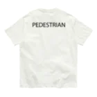 MUGENGEN (ムゲンゲン)のPEDESTRIAN letter BK Organic Cotton T-Shirt