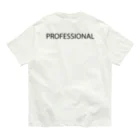 MUGENGEN (ムゲンゲン)のPROFESSIONAL letter BK オーガニックコットンTシャツ