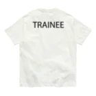 MUGENGEN (ムゲンゲン)のTRAINEE letter BK オーガニックコットンTシャツ