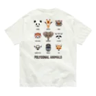 kg_shopの[★バック] POLYGONAL ANIMALS オーガニックコットンTシャツ