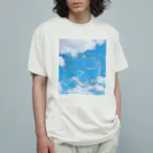 ゆにねこ惑星のପ天使の夏休みଓ青空旅行 Organic Cotton T-Shirt