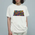 JUNetのカラフルビルのまち オーガニックコットンTシャツ