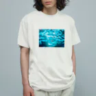 AoiGuruのくらげフォトTシャツ オーガニックコットンTシャツ