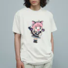 ฅねこ屋ฅのおつーらず オーガニックコットンTシャツ