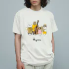 カイム【kymn】の裏庭のぎゅっkymnカラー オーガニックコットンTシャツ