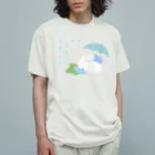 ねこふく茶屋の雨のかほり Organic Cotton T-Shirt